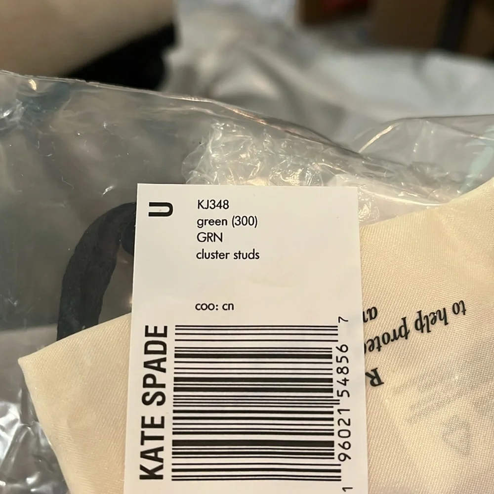 kate spade Precious Pansy Cluster Studs/NWT - Picture 10 of 10